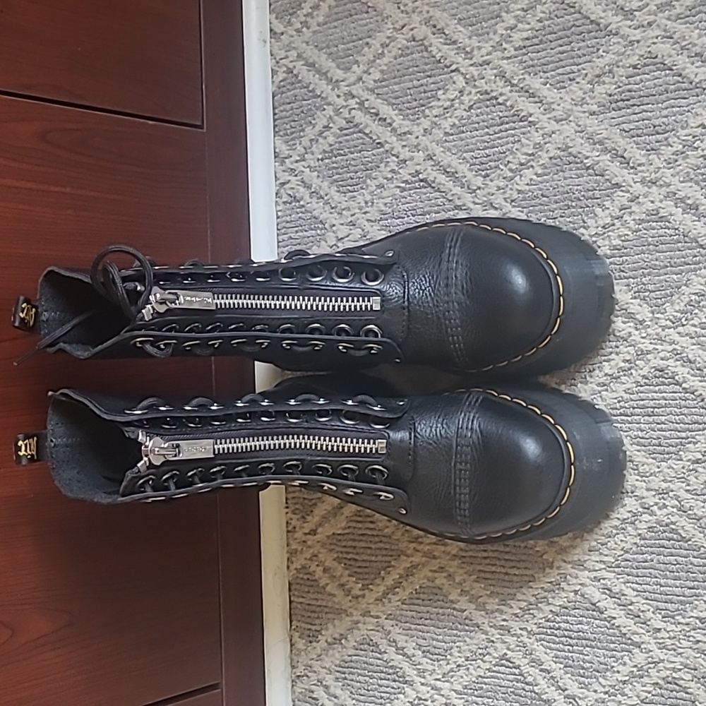 Dr. Martens Black Sinclair Hi Max Platform Boots